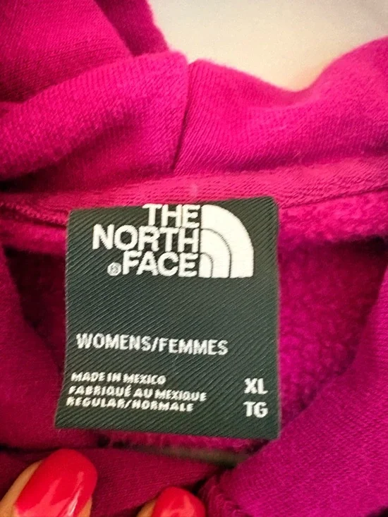 The North Face Bright Magenta Women's Hoodie XL - Picture 3 of 3